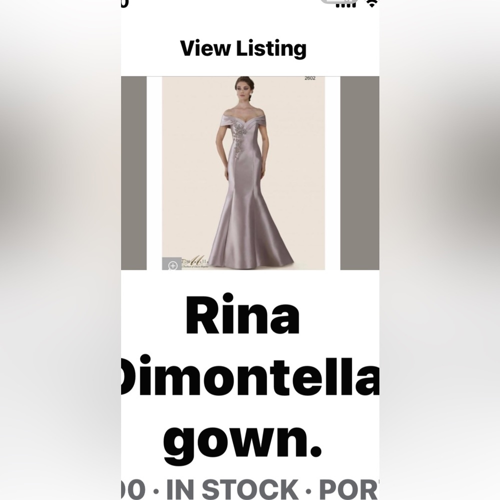 Rina Dimontella mother of bride or groom dress brand new with tags